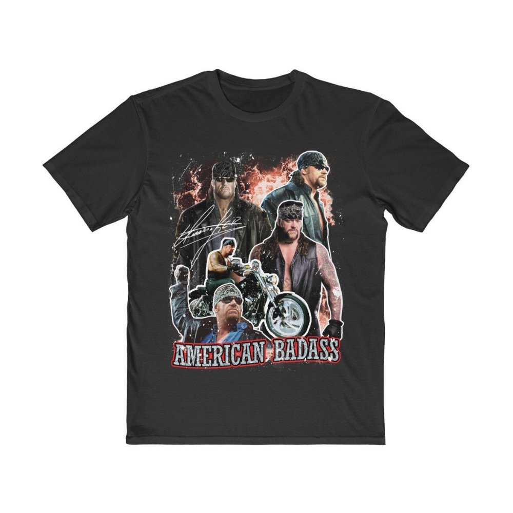 Vintage Style Black Undertaker 90s Wrestling Tee